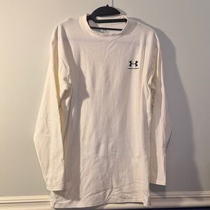Under Armour Men's White Long Sleeve Compression Shirt